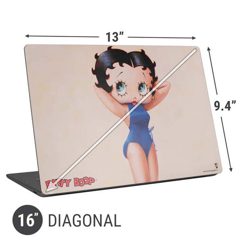 Betty Boop Swimsuit Universal Laptop 16in (13 x 9.4in) Skin
